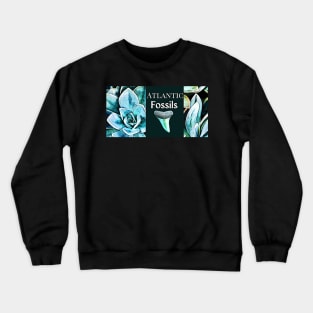 Succulents Beach Plants and Shark Teeth Crewneck Sweatshirt